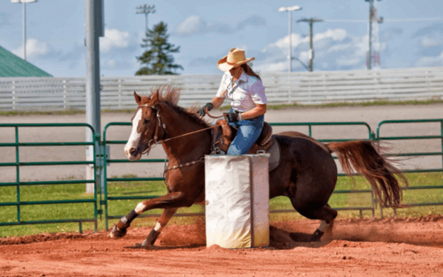 What are the techniques for successful barrel racing?