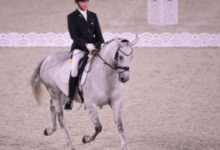 How can adaptive equipment be used to assist para-equestrian athletes?