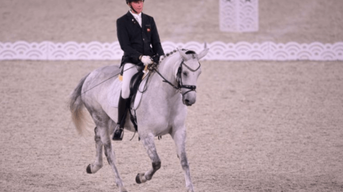 How can adaptive equipment be used to assist para-equestrian athletes?