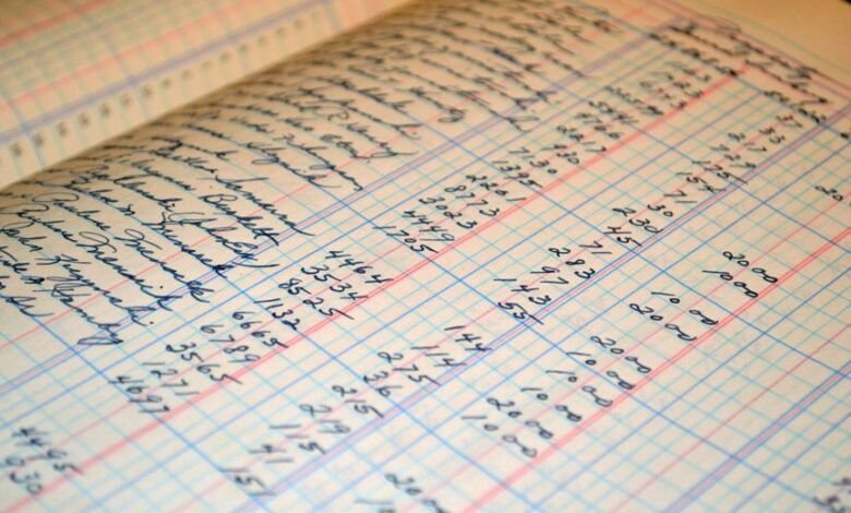 numeric intake ledger summary